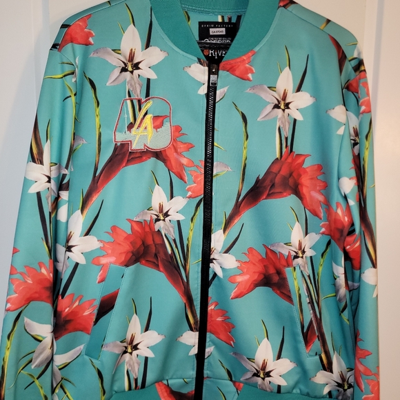 Flower Jacket Mens Large - Picture 1 of 8